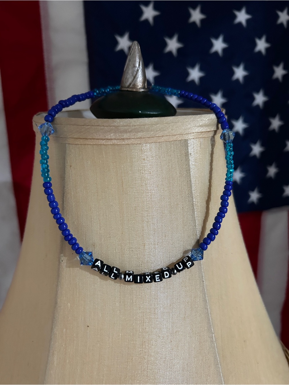Custom band  themed choker beaded necklace handmade brand new